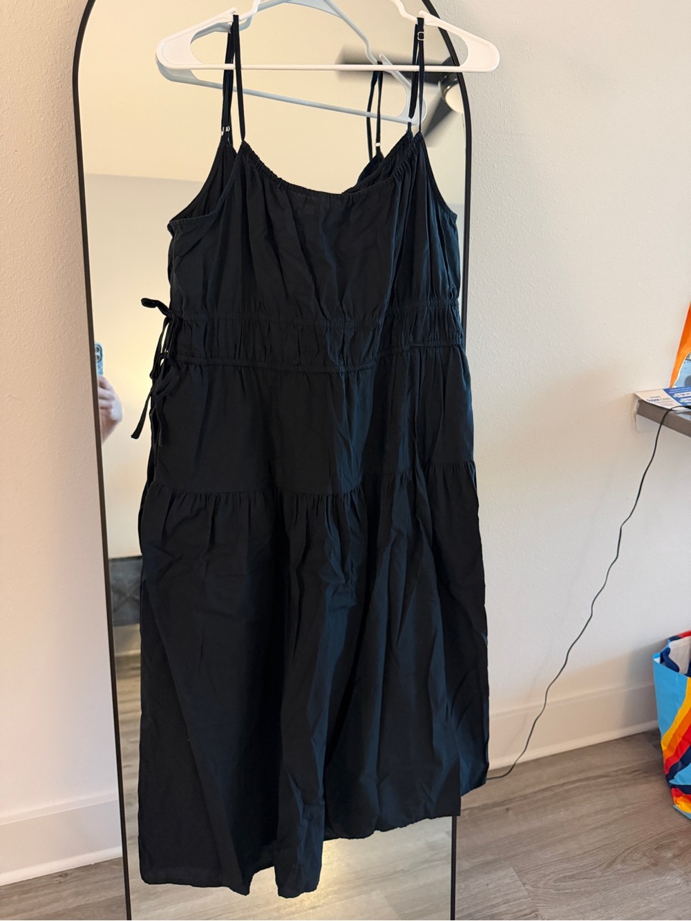 Universal Thread Black Tiered Spaghetti Strap Dress